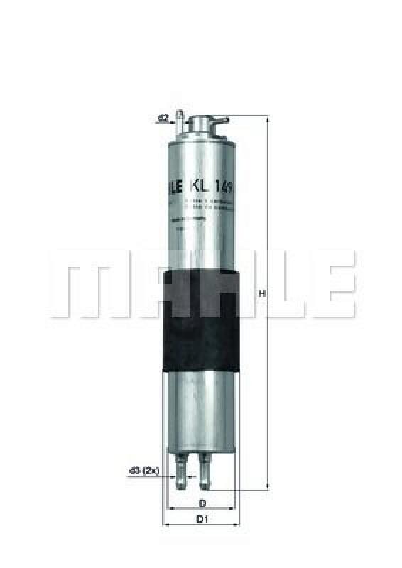 MAHLE Fuel filter
