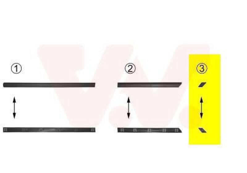 VAN WEZEL Trim/Protective Strip, sidewall