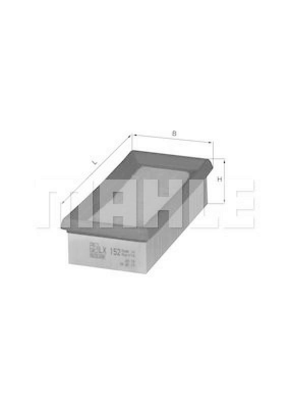 MAHLE ORIGINAL Luftfilter LX 152