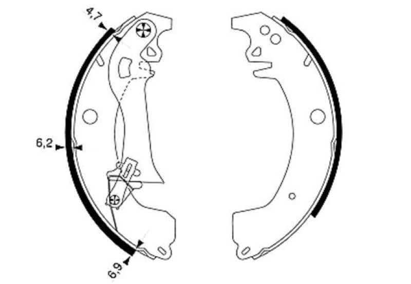 TEXTAR Bremsbackensatz 91049900