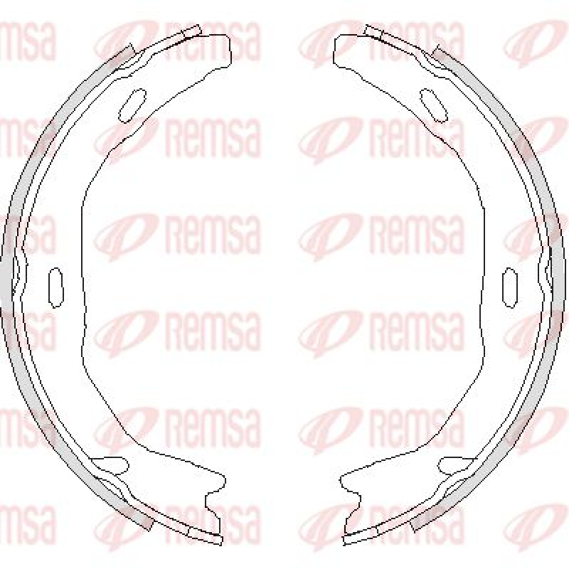 REMSA Bremsbackensatz, Feststellbremse