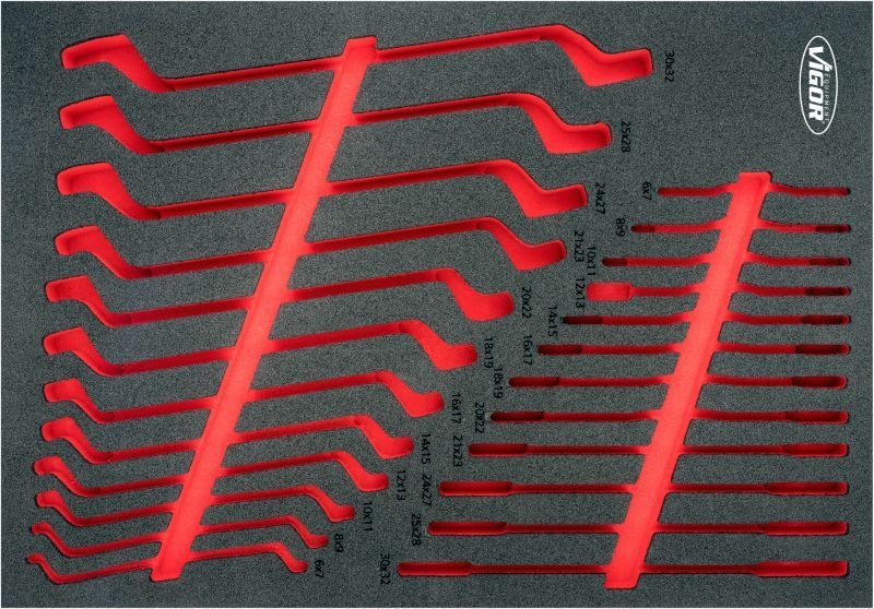 VIGOR Schaumstoffeinlage, Sortimentskasten
