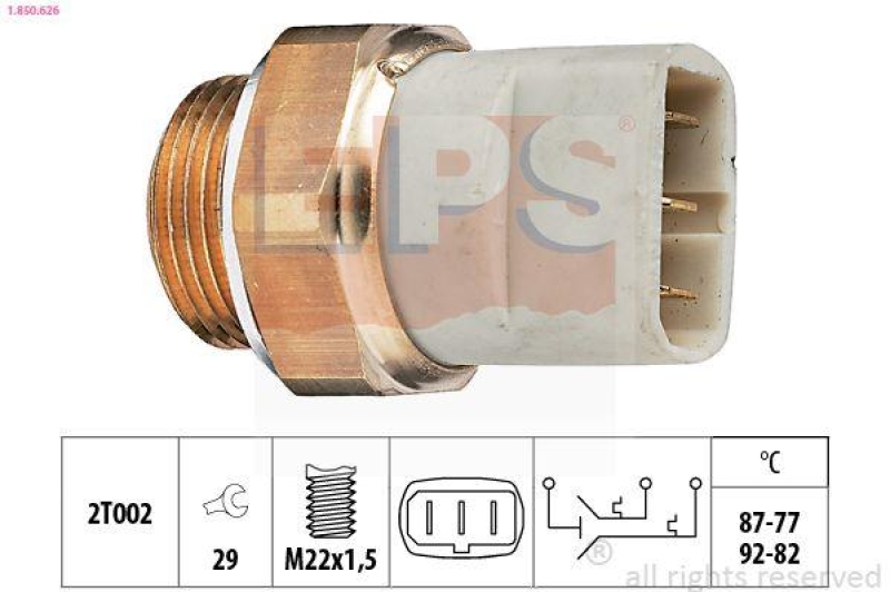 EPS Temperaturschalter, Kühlerlüfter Made in Italy - OE Equivalent