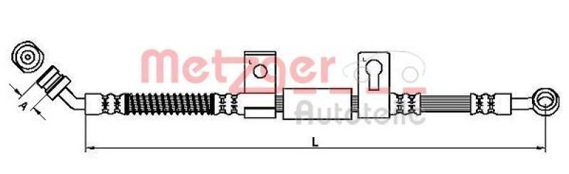 METZGER Bremsschlauch 4110828