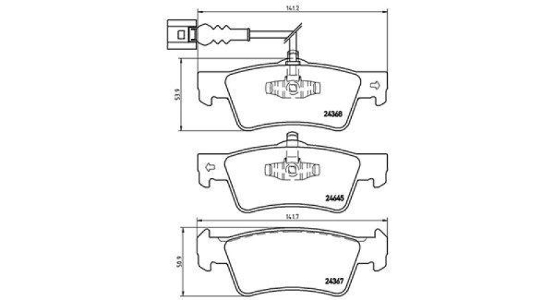MAGNETI MARELLI Bremsbelagsatz, Scheibenbremse 363700485091