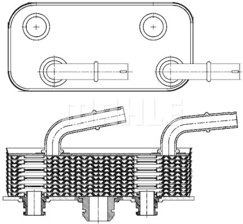 MAHLE Oil Cooler, automatic transmission BEHR
