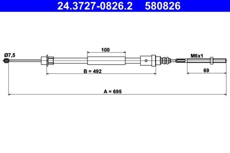 ATE Cable, parking brake