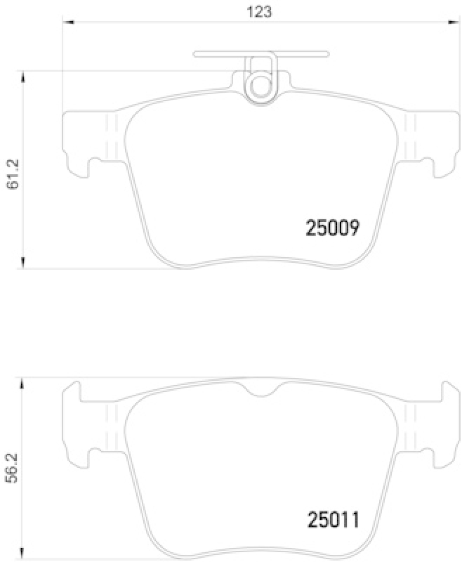 BREMBO Bremsbelagsatz, Scheibenbremse PRIME LINE