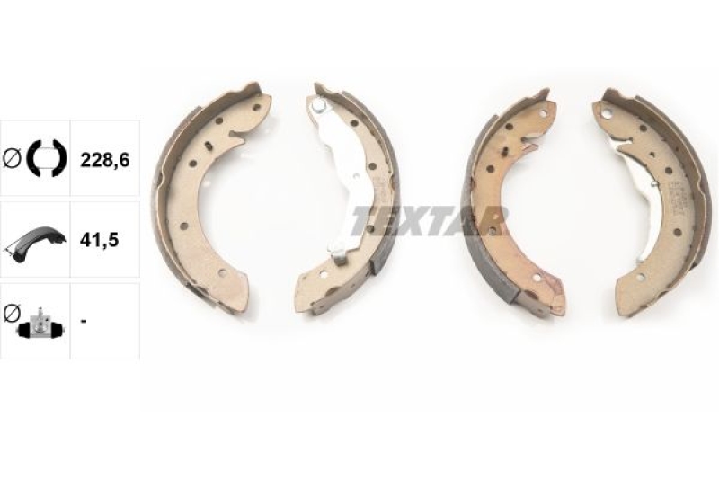 TEXTAR Brake Shoe Set