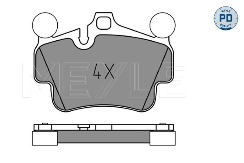 MEYLE Brake Pad Set, disc brake MEYLE-PD: Advanced performance and design.