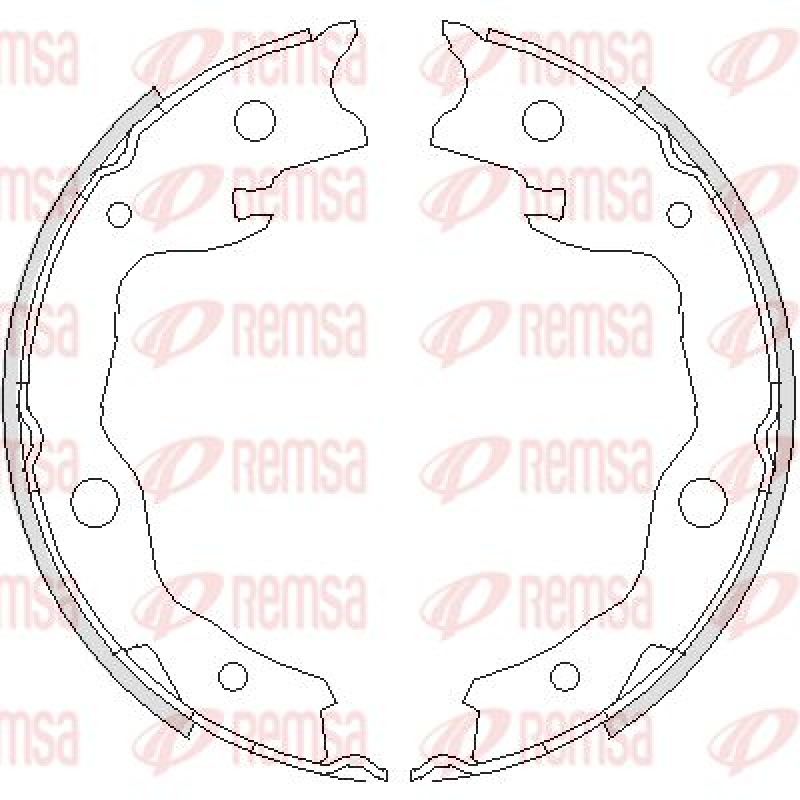 REMSA Bremsbackensatz, Feststellbremse