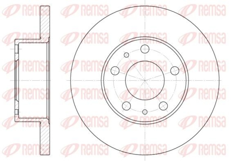 2x REMSA Brake Disc