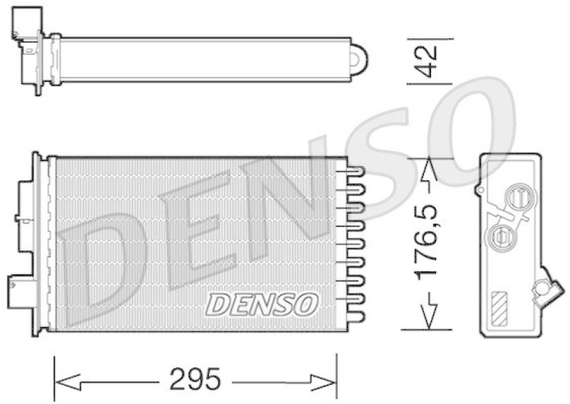 DENSO W&auml;rmetauscher, Innenraumheizung DRR12022