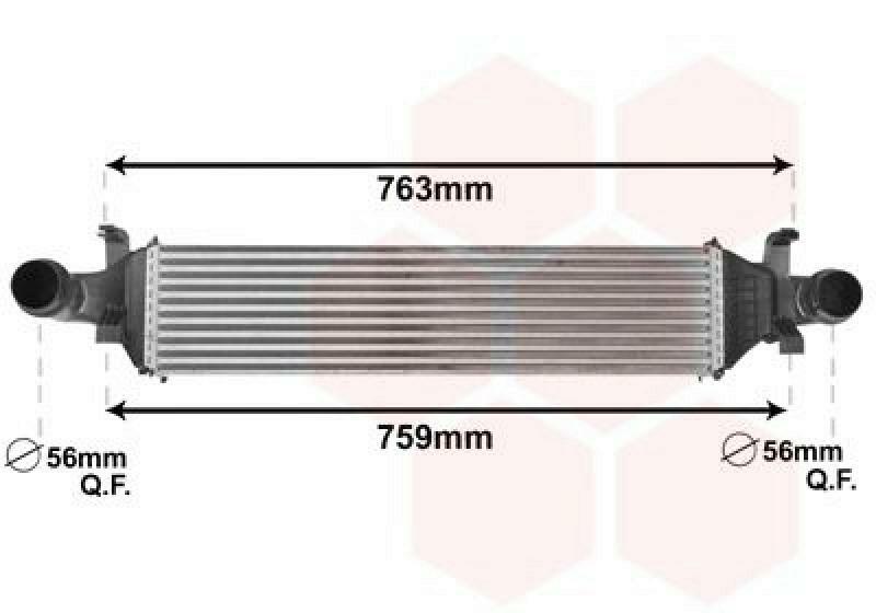 VAN WEZEL Intercooler, charger