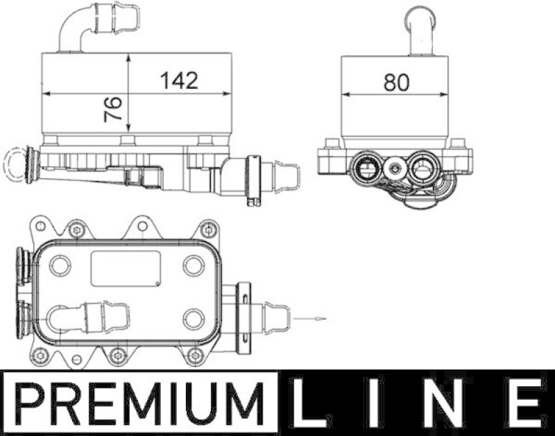 MAHLE Ölkühler, Automatikgetriebe BEHR *** PREMIUM LINE ***