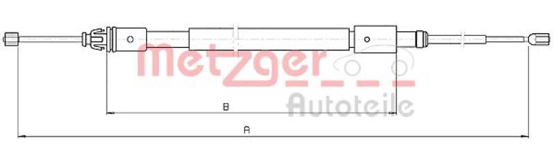 METZGER Seilzug, Feststellbremse