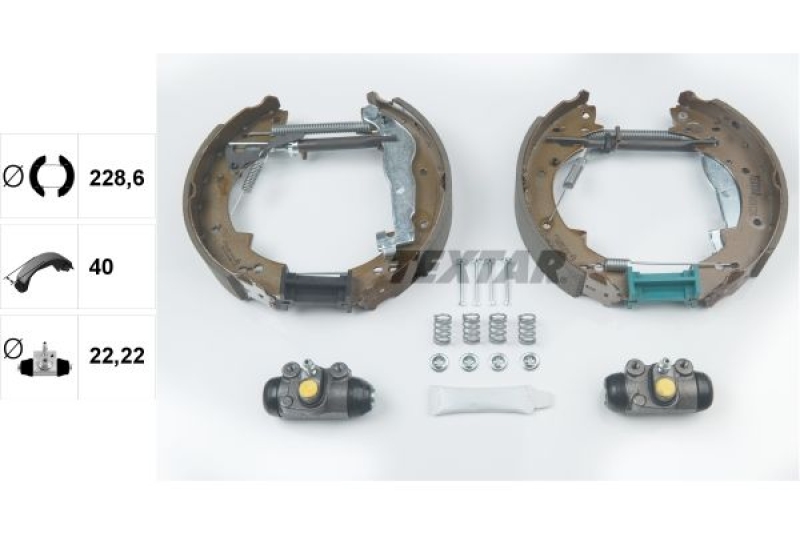TEXTAR Brake Shoe Set Shoe Kit Pro
