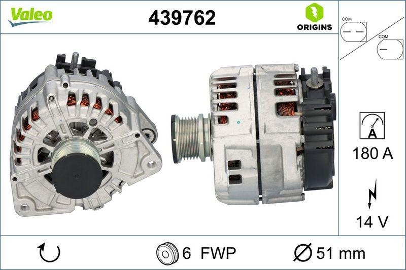VALEO Generator VALEO ORIGINS NEW OE TECHNOLOGIE