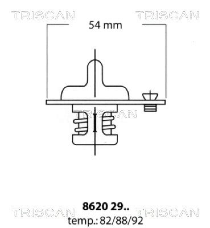TRISCAN Thermostat f&uuml;r K&uuml;hlmittel / K&uuml;hlerthermostat 8620 2982