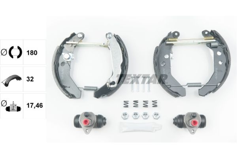 TEXTAR Brake Shoe Set Shoe Kit Pro