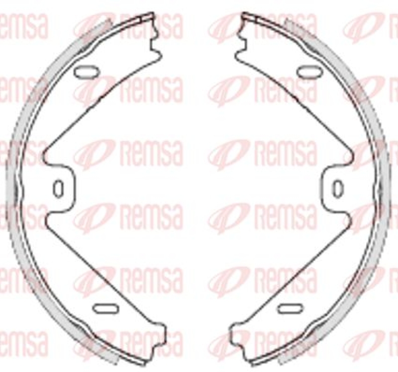 REMSA Bremsbackensatz, Feststellbremse