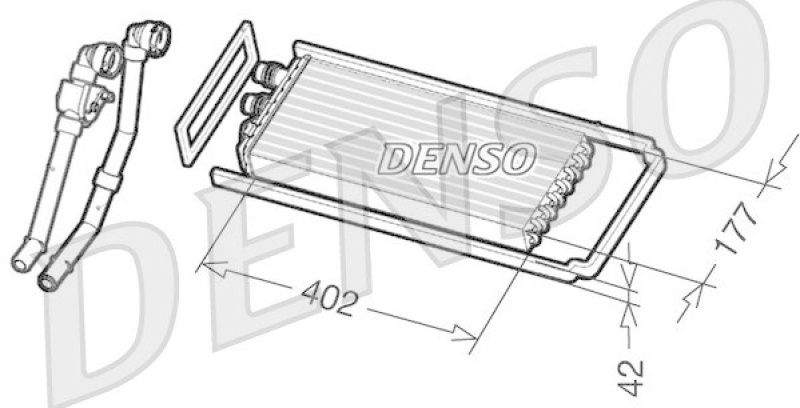 DENSO Heat Exchanger, interior heating
