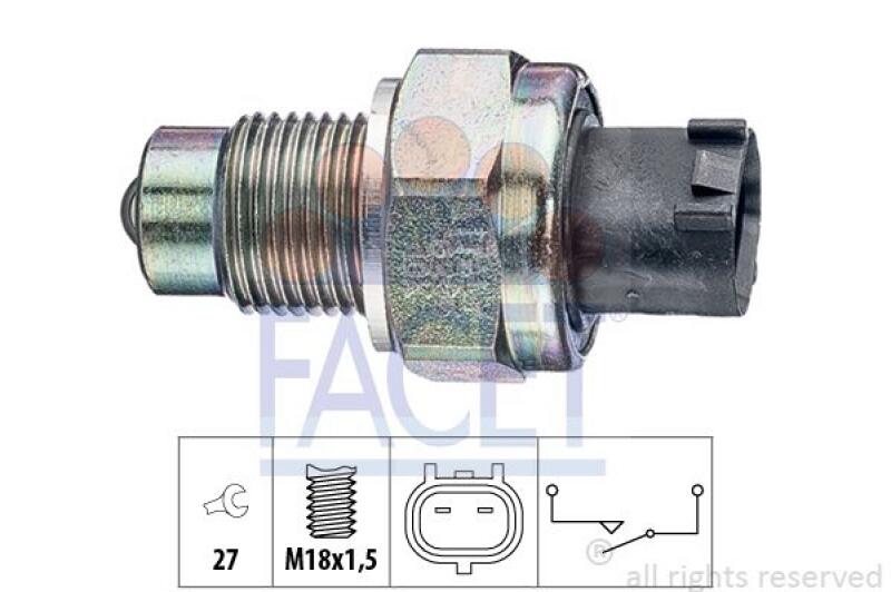 FACET Switch, reverse light Made in Italy - OE Equivalent