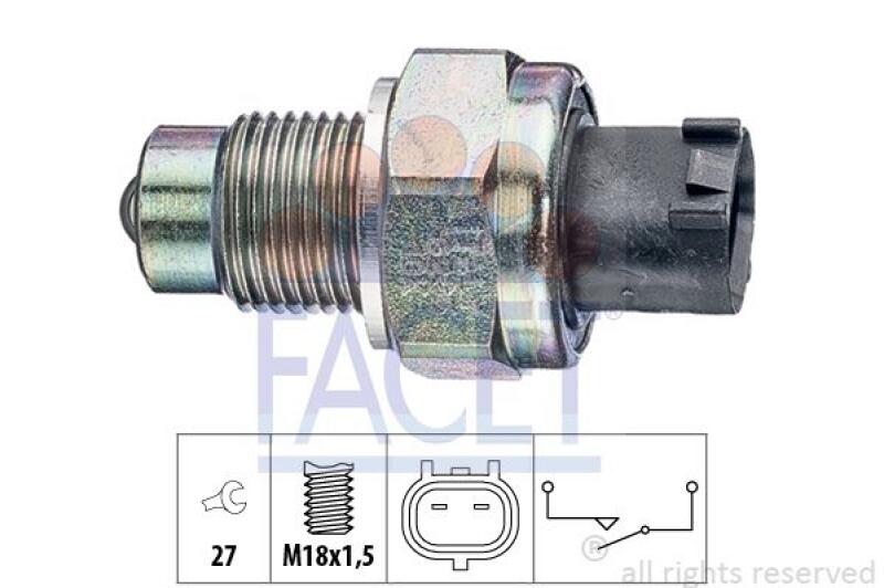 FACET Schalter, Rückfahrleuchte Made in Italy - OE Equivalent