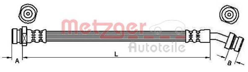 METZGER Bremsschlauch 4110833