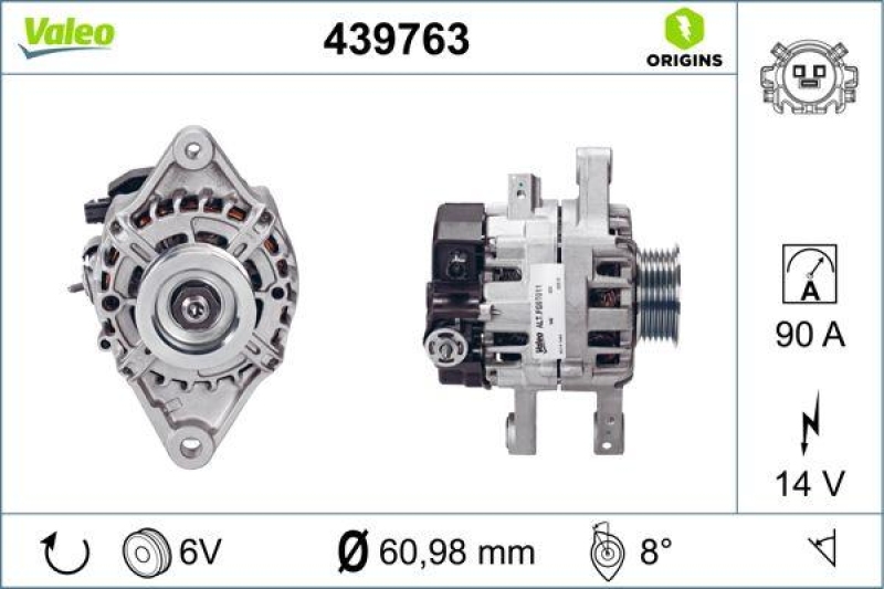 VALEO Generator VALEO ORIGINS NEW OE TECHNOLOGIE