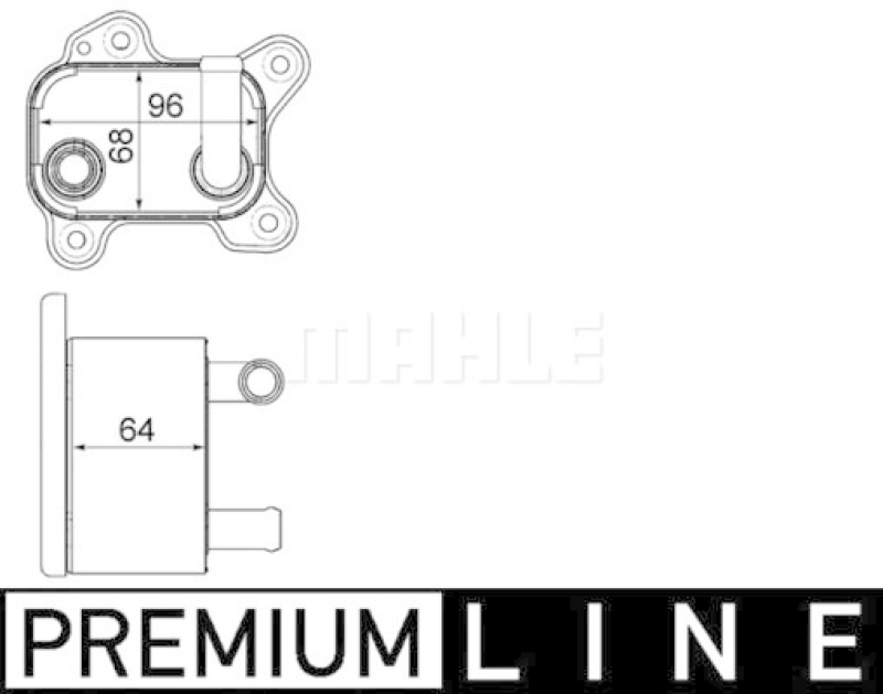 MAHLE Oil Cooler, automatic transmission BEHR *** PREMIUM LINE ***