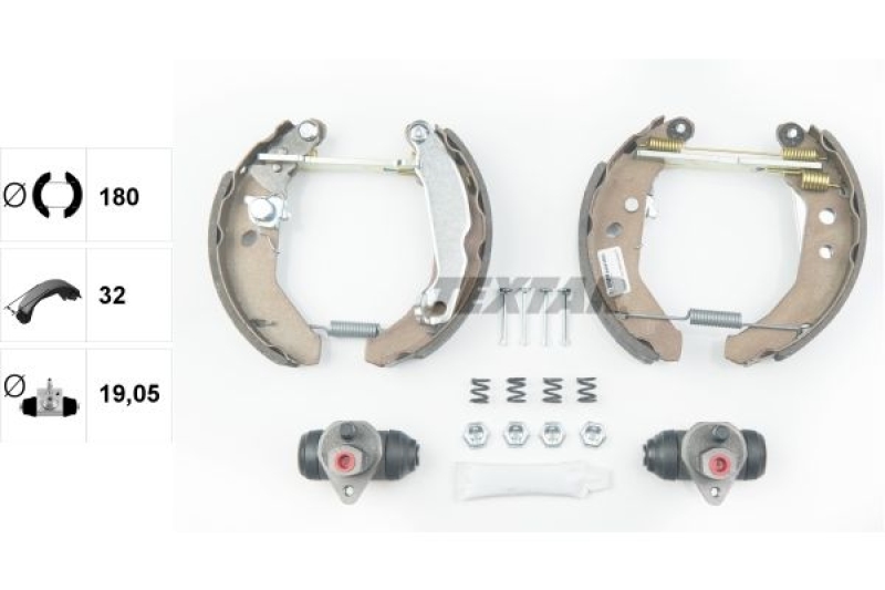 TEXTAR Brake Shoe Set Shoe Kit Pro