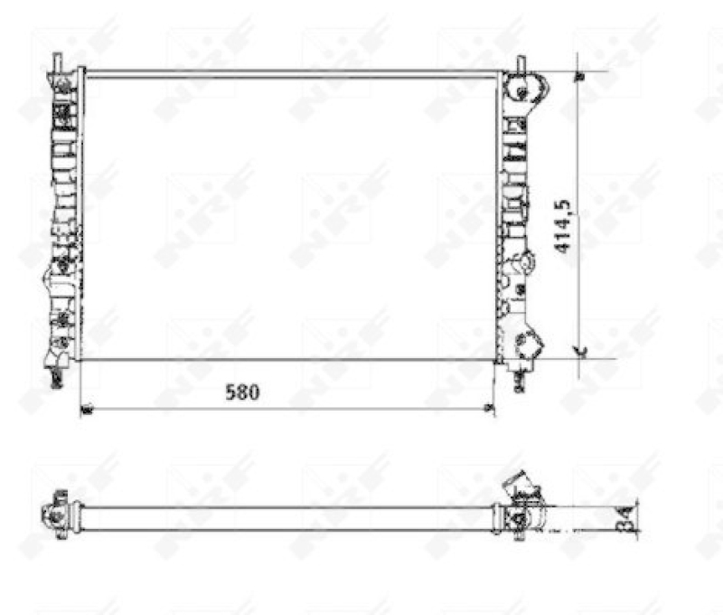 NRF Radiator, engine cooling