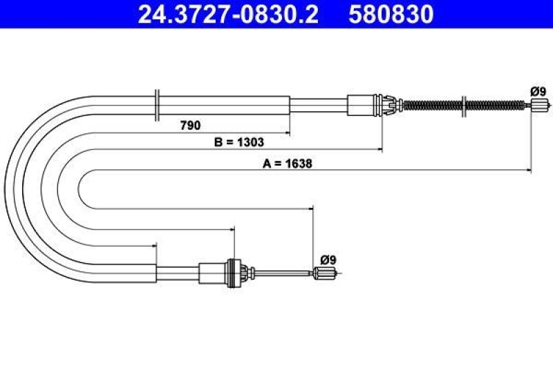 ATE Cable, parking brake