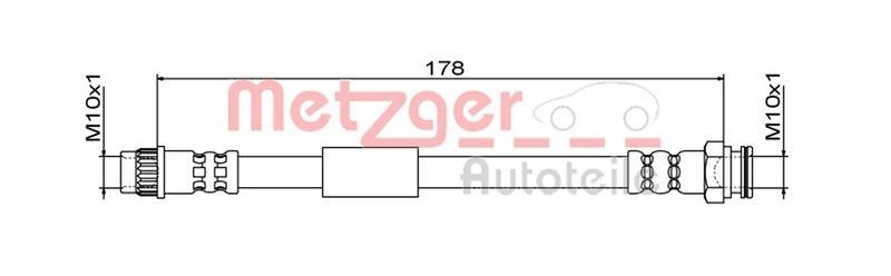 METZGER Bremsschlauch GREENPARTS 4111843