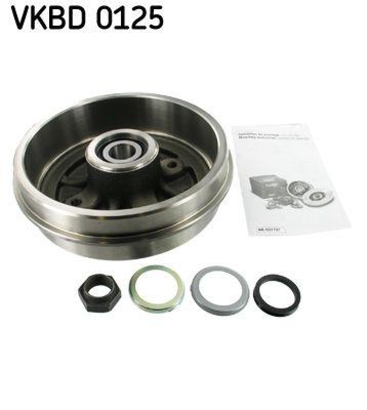 2x SKF Bremstrommel