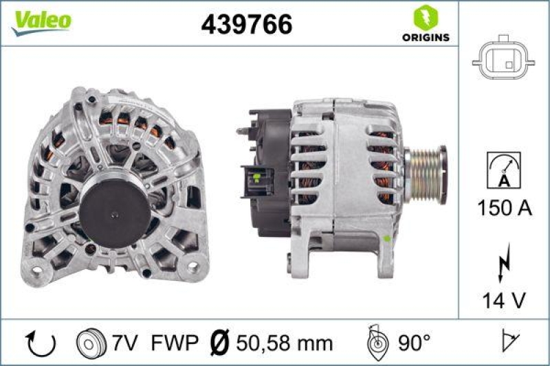 VALEO Generator VALEO ORIGINS NEW OE TECHNOLOGIE