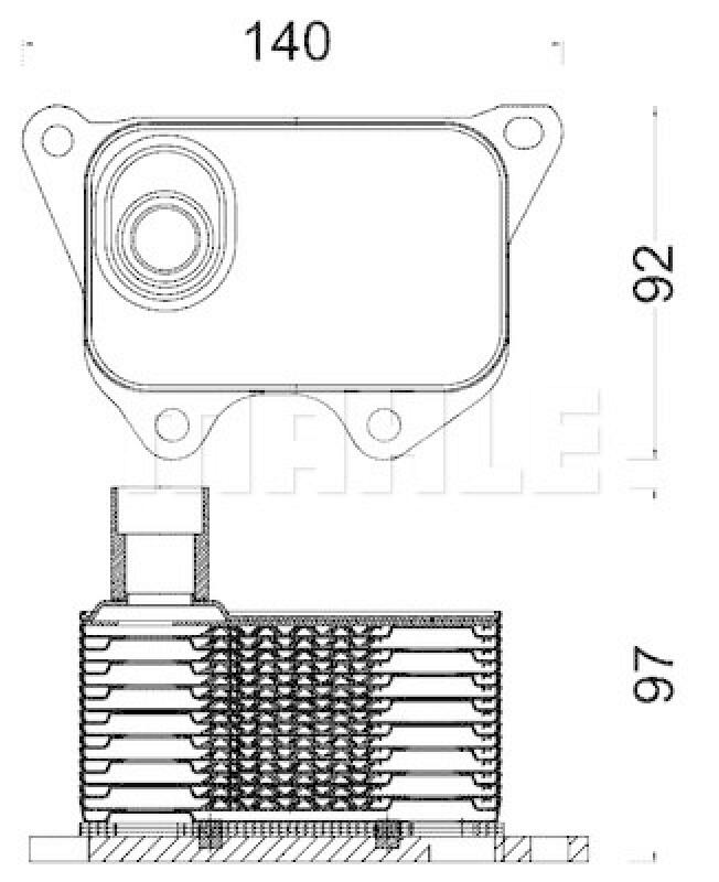 MAHLE Ölkühler, Motoröl