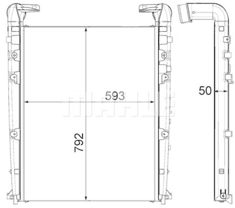 MAHLE Ladeluftkühler BEHR *** PREMIUM LINE ***