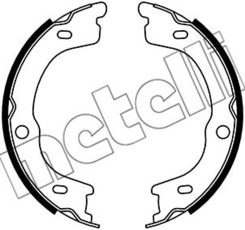 METELLI Brake Shoe Set, parking brake