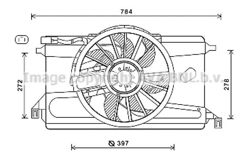 AVA QUALITY COOLING Lüfter, Motorkühlung