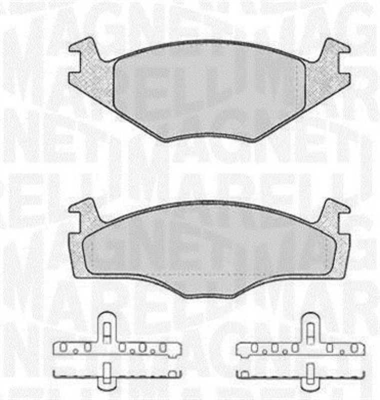 MAGNETI MARELLI Bremsbelagsatz, Scheibenbremse