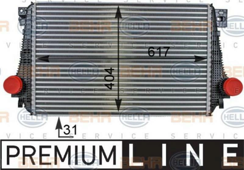 HELLA Ladeluftkühler BEHR HELLA SERVICE *** PREMIUM LINE ***