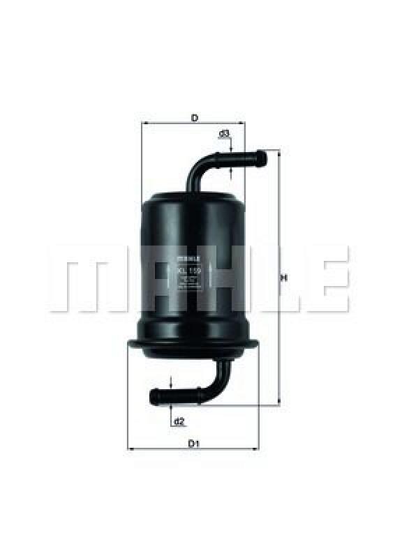 MAHLE Fuel filter