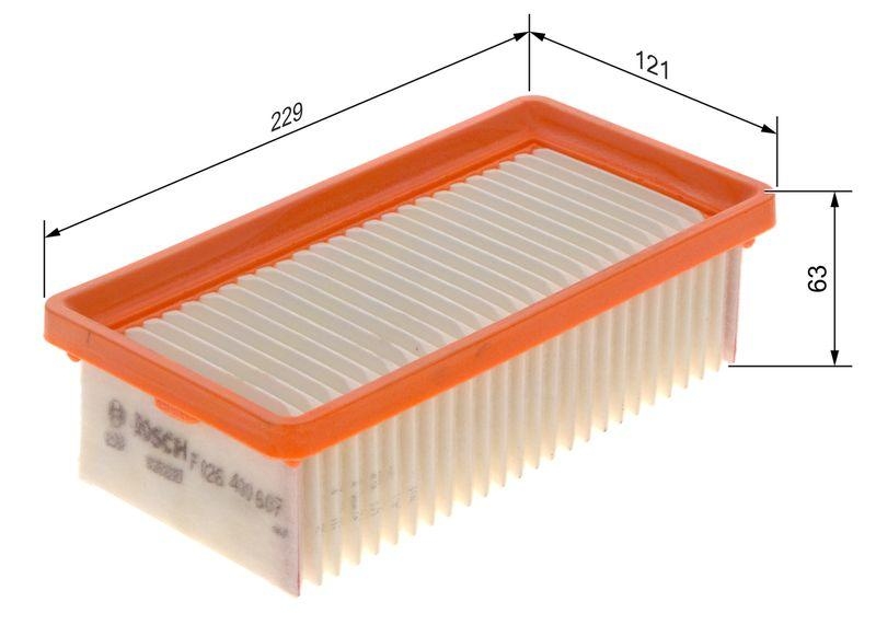BOSCH Luftfilter F 026 400 607