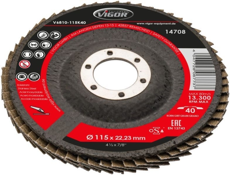 VIGOR Roughing Wheel Set, angle grinder