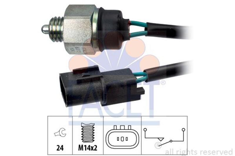 FACET Switch, reverse light Made in Italy - OE Equivalent