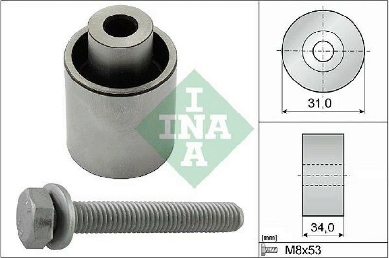 INA Deflection/Guide Pulley, timing belt