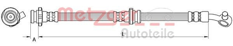 METZGER Brake Hose