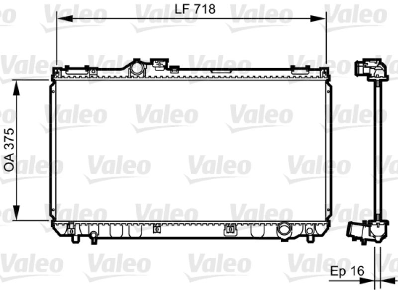 VALEO Radiator, engine cooling